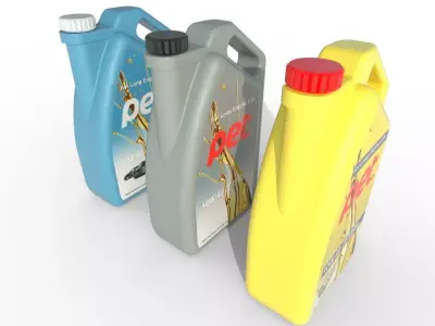 Motor Oil Bottle Model-1B Low-poly 3D model