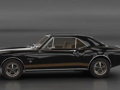 Chevrolet Camaro 1967 Low-poly 3D model