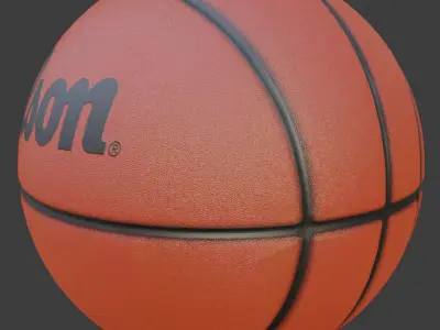 Wilson Basketball Low-poly 3D model