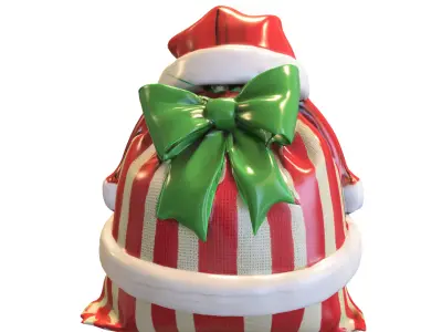 Christmas Gift Bag 3D model