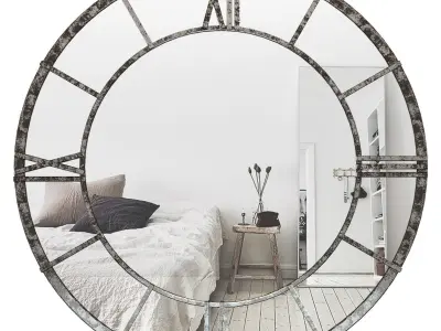Mile Clock Face Frame Accent Mirror CHPS1210 3D model