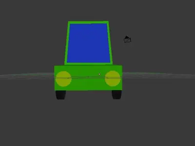 Cartoon Car 3D model 36