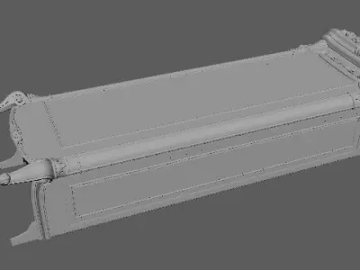 sideboard ornate cabinet 3D model