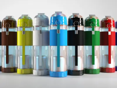 Sport Water Bottle 3D model