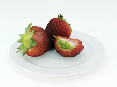 Strawberries 3D model
