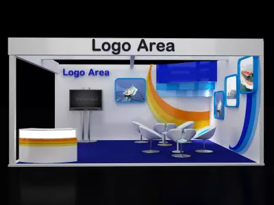  Booth Exhibition Stand a110a 3D model