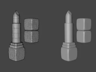 Lipstick Guerlain - KissKiss - Le rouge creme galbant 3D model