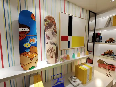 Modern Tatami bedroom 3D model