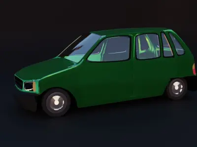 Maruthi 800 low poly rigged Low-poly 3D model