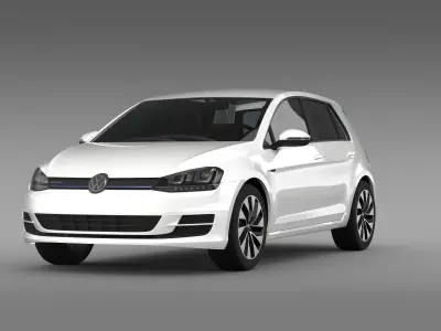 VW Golf BlueMotion Concept Typ 5G 2012 3D model