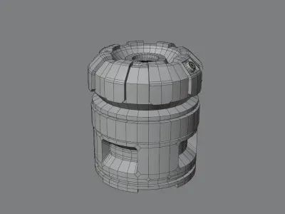 Sci Fi Capsule Free low-poly 3D model