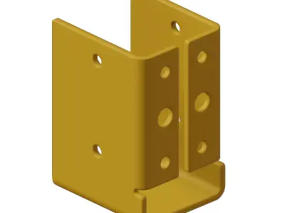 Plastic Joist Bracket 3D model