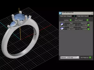ring woman  3D print model 41