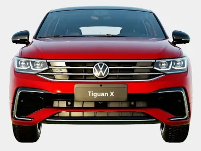 Volkswagen Tiguan X 2021 R Spec Low-poly 3D model
