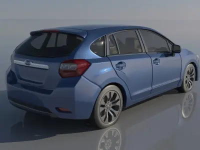 Subaru Impreza 2013 Hatchback  3D print model