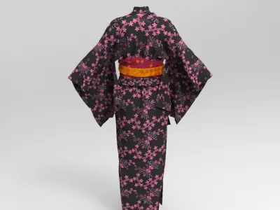 Yukata Dress 3D model