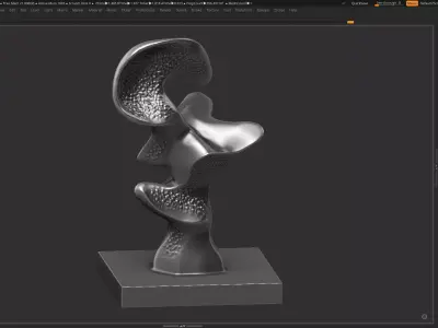 Modern Abstract Decorative sculpture 3d print model 3D print model purchase