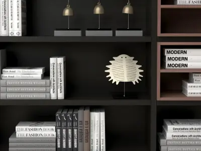 bookcase bookcases for living room 3D model