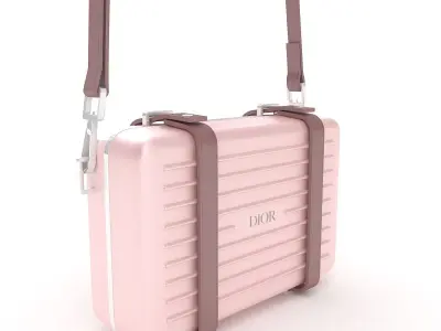 Dior and Rimowa Clutch Shoulder Pink 3D model