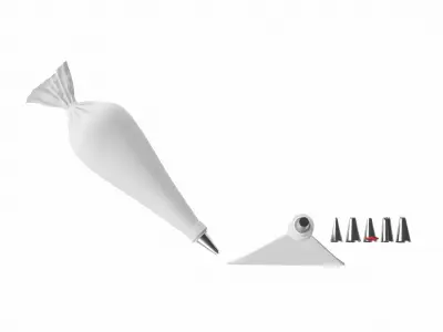 Piping bag kit 3D model