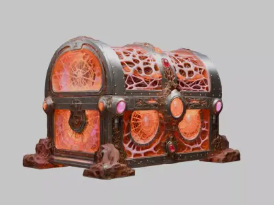 Biomechanical Design Model Low-poly 3D model