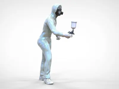 N1 Collection Mechanics Painters Welders Grinder 13 figure 3D Model Pack