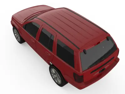 Grand Cherokee Classic SUV 3D Printable Model for FDM SLA 3D print model