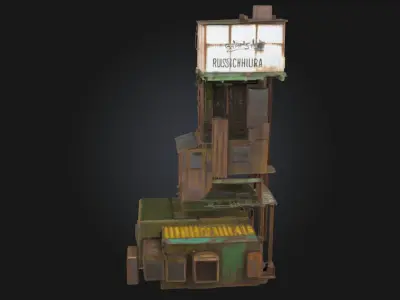Industrial Haven  A Sanctuary of Steel and Steam 3D model