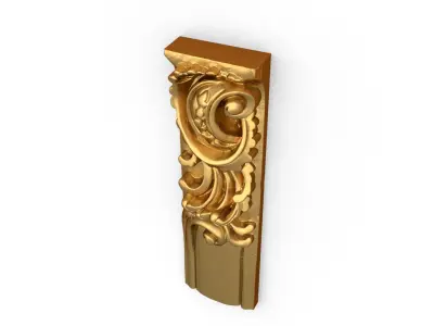 Classic decor ornament carved 33  3D model