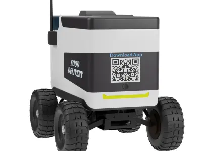 Food Delivery Robot 3D model