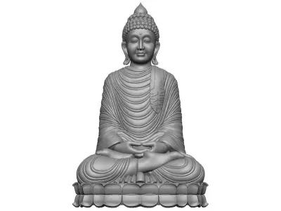 Buddha ready 3d print stl model 3D print model
