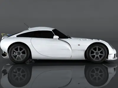 TVR Sagaris Low-poly 3D model