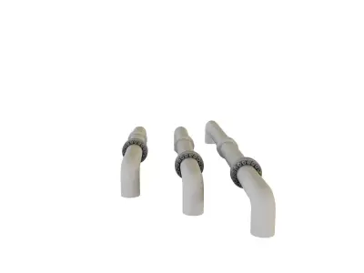 PBR Industrial Gas Pipes m5 3D model