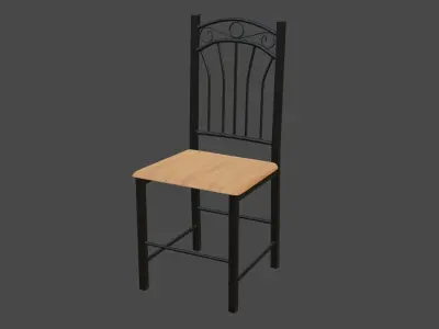 Seat Chair Low-poly 3D model