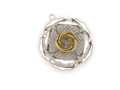 gold pendant 3D print model purchase