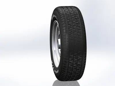 Wheels for scale model of  Pontiac 1964-73 3D print model