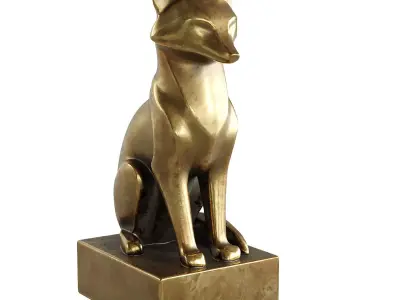 fox statue  3D model