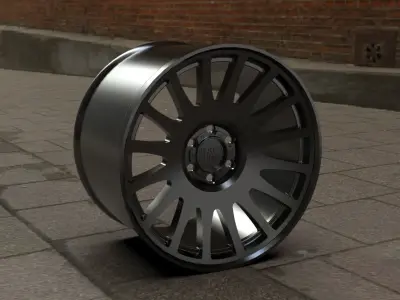 Matte Black Black Rhino Bullhead Wheel Series Bullhead 3D print model