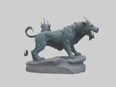 Cerberus statue model 3D model