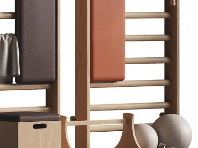 Gym equipments 3D model