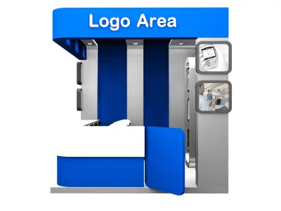 Booth Exhibition Stand a167 3D model