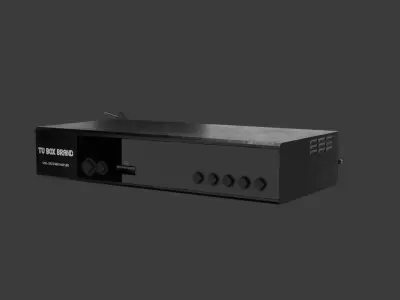 TV Box Set Top Box 3D model Low-poly 3D model