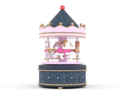 Carousel Music Box 3D model
