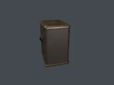 Old Vintage Safe Low-poly 3D model