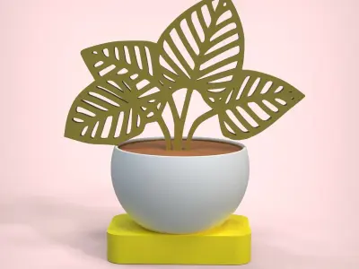 Decorative Plant 3D print model