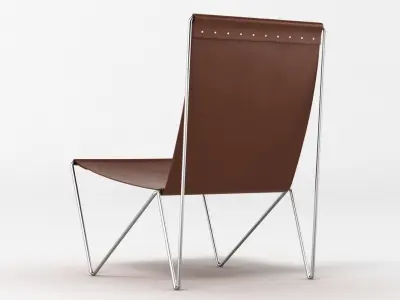 Leather Lounge Chair 3D model