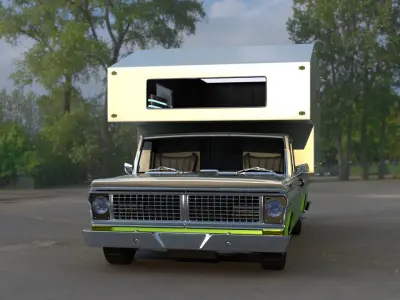 Surveillance Pickup Truck 3D model