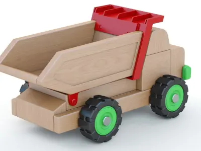 Toy Car Truck Large tip truck 3D model