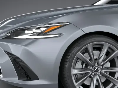 Lexus ES F-sport 2022 3D model