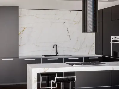 Modern Bali Bedroom Design  Low-poly 3D model